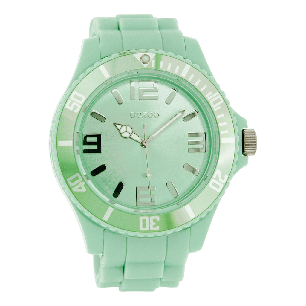 Light blue OOZOO watch with rubber strap - C4342